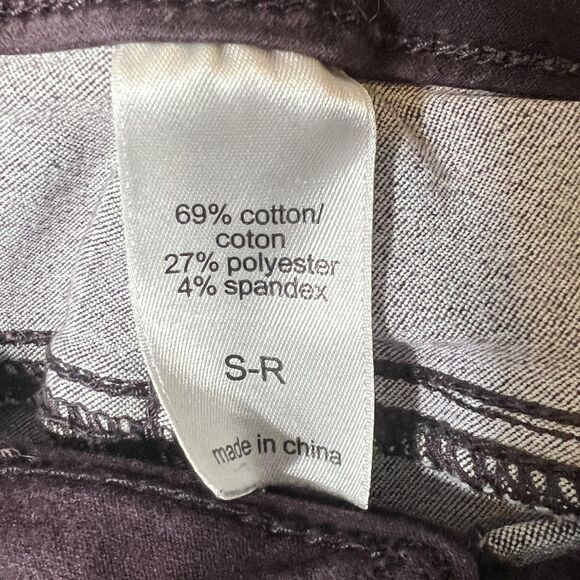Maurices Jeans Womens Small Purple Skinny Stretch Pants Mid Rise Plum Jeggings - Picture 7 of 12